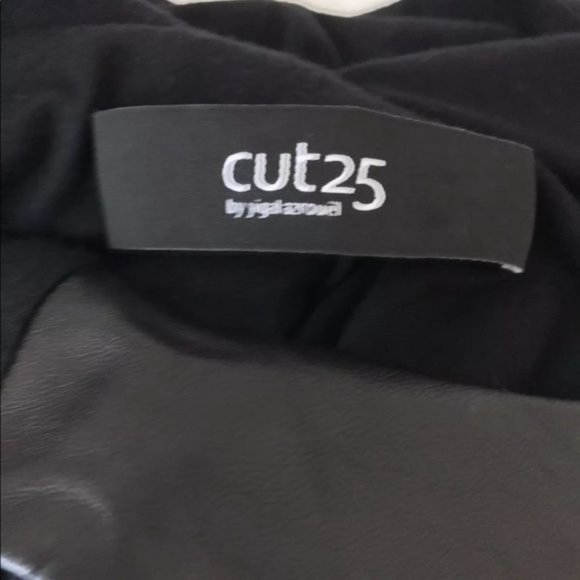 Yigal Azrouel Leather Bib Cut Out CUT25 Top - Picture 6 of 9